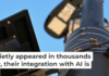 A small, black license plate recognition camera is mounted on a light pole in Boulder, Colo. Matthew Jonas/MediaNews Group/Boulder Daily Camera via Getty Images
